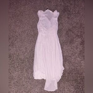 Women’s plus size dress 2x white high low